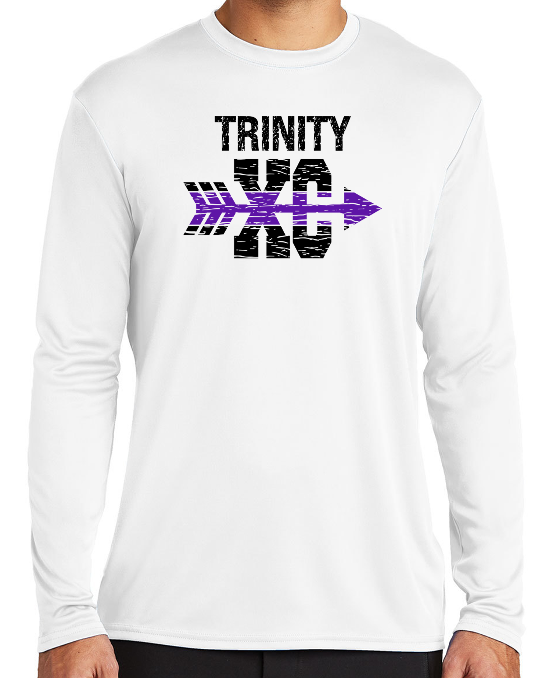 Trinity Cross Country Distressed Cotton & Dri Fit T-Shirt Apparel